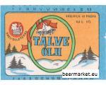 Õllepudeli silt TALVEÕLU (Winter beer)