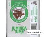 Õllepudeli silt  JUMINDA TUME (stout)