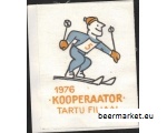 Embleem 1976 KOOPERAATOR TARTU FILIAAL suusatamine